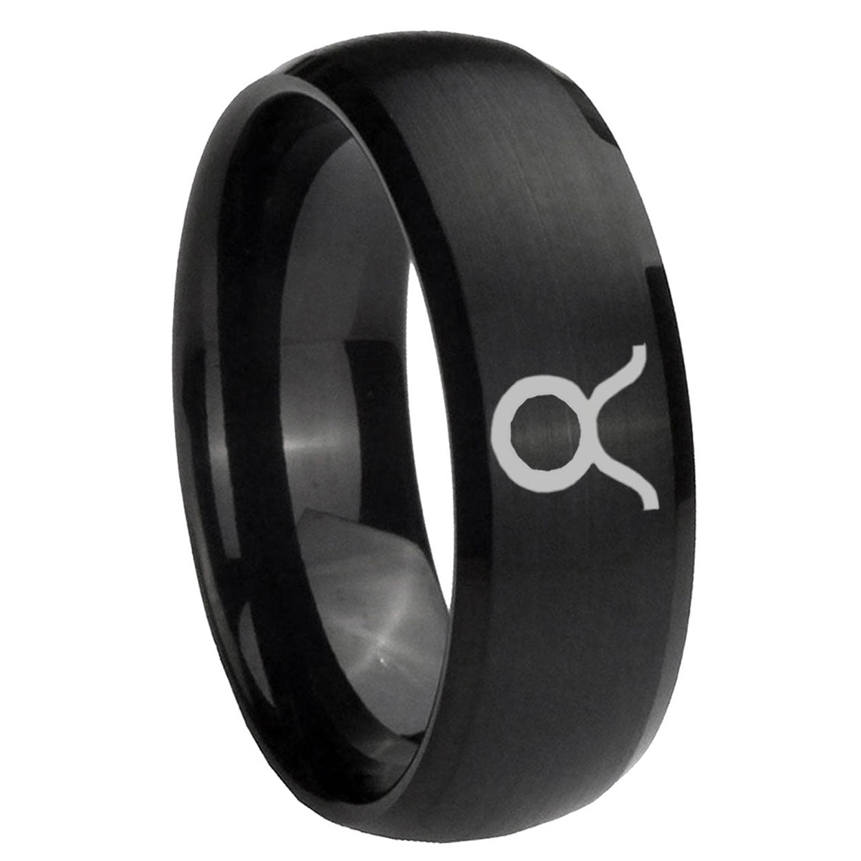 Taurus Horoscope Tungsten Carbide Bridal Ring Sets