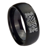 8mm-Celtic-Dog-Dome-Brush-Black-Tungsten-Carbide-Engagement-Ring
