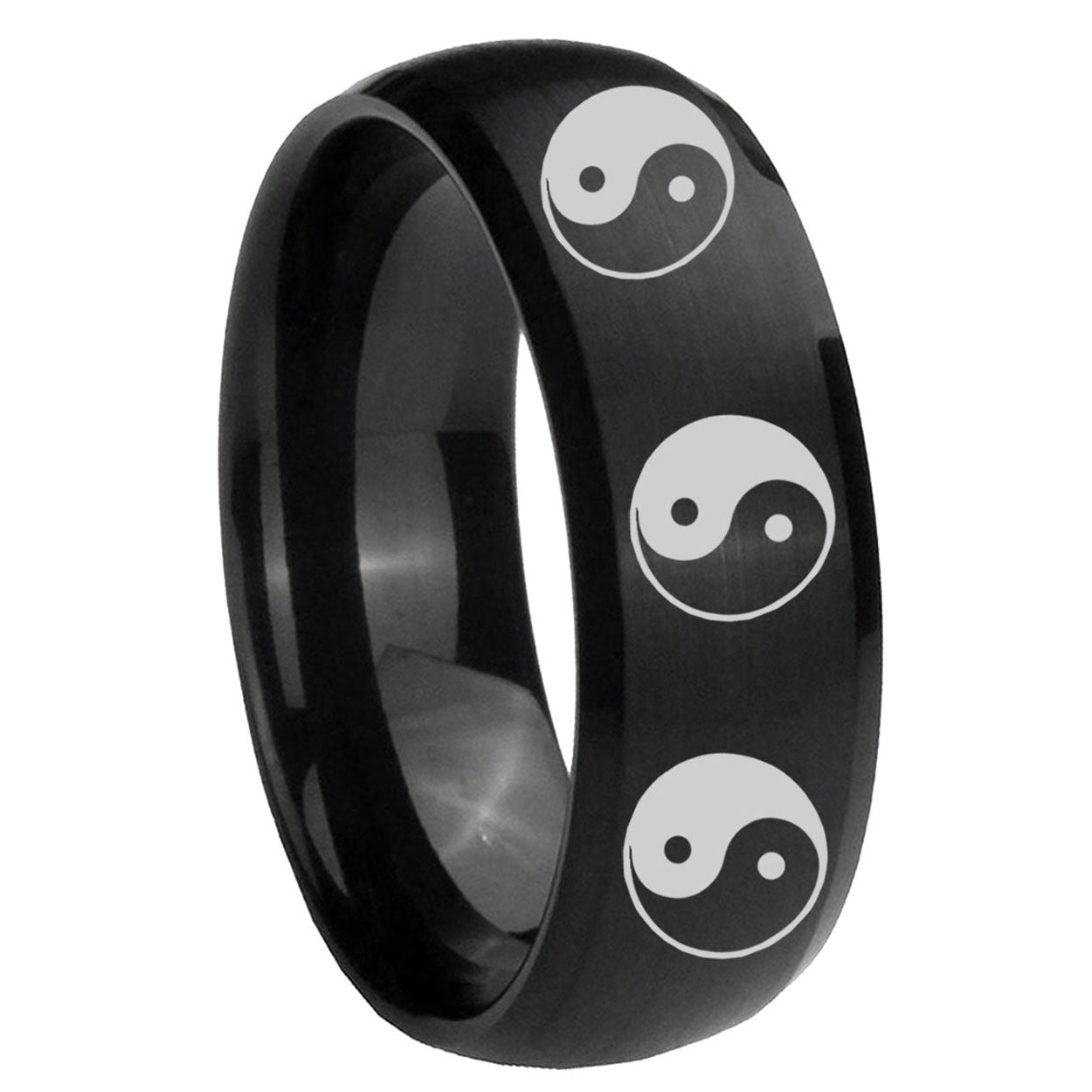 Capricorn Zodiac Tungsten Carbide Bridal Set Ring