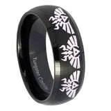10mm-Multiple-Zelda-Skyward-Sword-Dome-Brush-Black-Tungsten-Carbide-Men's-Ring