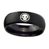 8mm-Skull-Dome-Brush-Black-Tungsten-Carbide-Mens-Engagement-Band