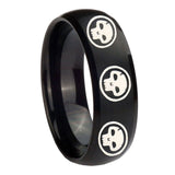 8mm-Multiple-Skull-Dome-Brush-Black-Tungsten-Carbide-Mens-Promise-Ring