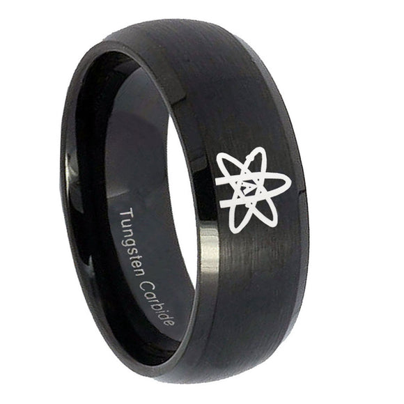 10mm-American-Atheist-Dome-Brush-Black-Tungsten-Carbide-Mens-Bands-Ring
