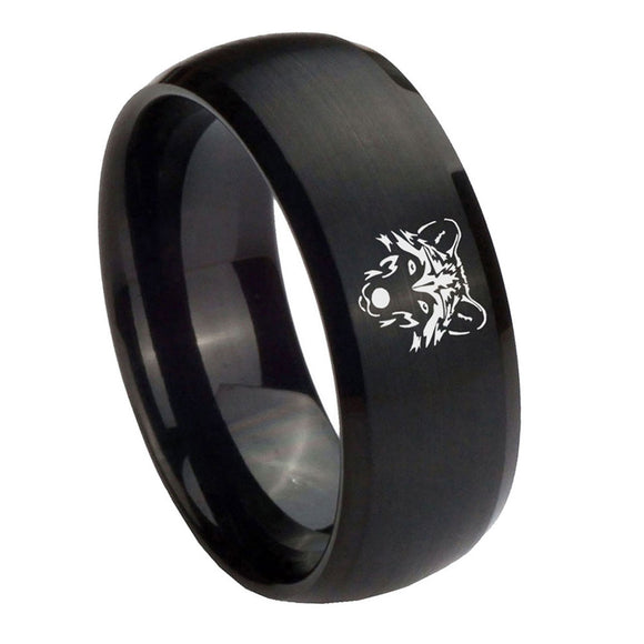 8mm-Wolf-Dome-Brush-Black-Tungsten-Carbide-Engagement-Ring