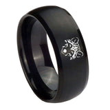 8mm-Wolf-Dome-Brush-Black-Tungsten-Carbide-Engagement-Ring