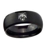 8mm-Wolf-Dome-Brush-Black-Tungsten-Carbide-Engagement-Ring