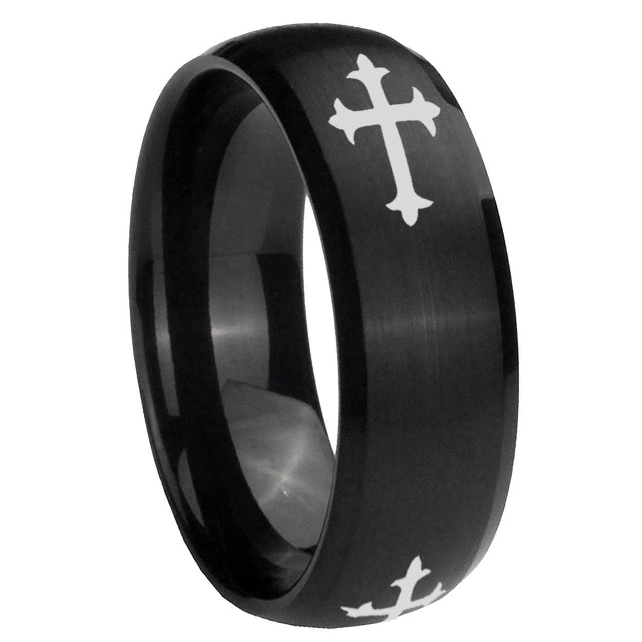 Seeing Eye of Tungsten Carbide Couples Ring Set