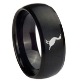 10mm-Cormorant-Dome-Brush-Black-Tungsten-Carbide-Men's-Engagement-Band