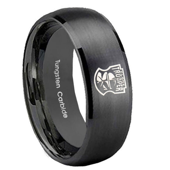 10mm-Clone-Trooper-Dome-Brush-Black-Tungsten-Men's-Promise-Rings