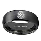 10mm-Lost-Dharma-Dome-Brush-Black-Tungsten-Carbide-Men's-Engagement-Ring