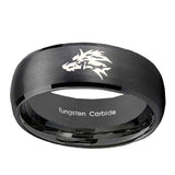 10mm-Wolf-Dome-Brush-Black-Tungsten-Carbide-Men's-Promise-Rings