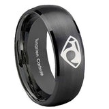 10mm-House-of-Van-Dome-Brush-Black-Tungsten-Carbide-Anniversary-Ring