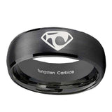10mm-House-of-Van-Dome-Brush-Black-Tungsten-Carbide-Anniversary-Ring