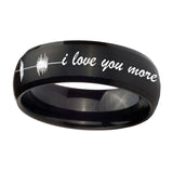 10mm-Sound-Wave,-I-love-you-more-Dome-Brush-Black-Tungsten-Carbide-Promise-Ring