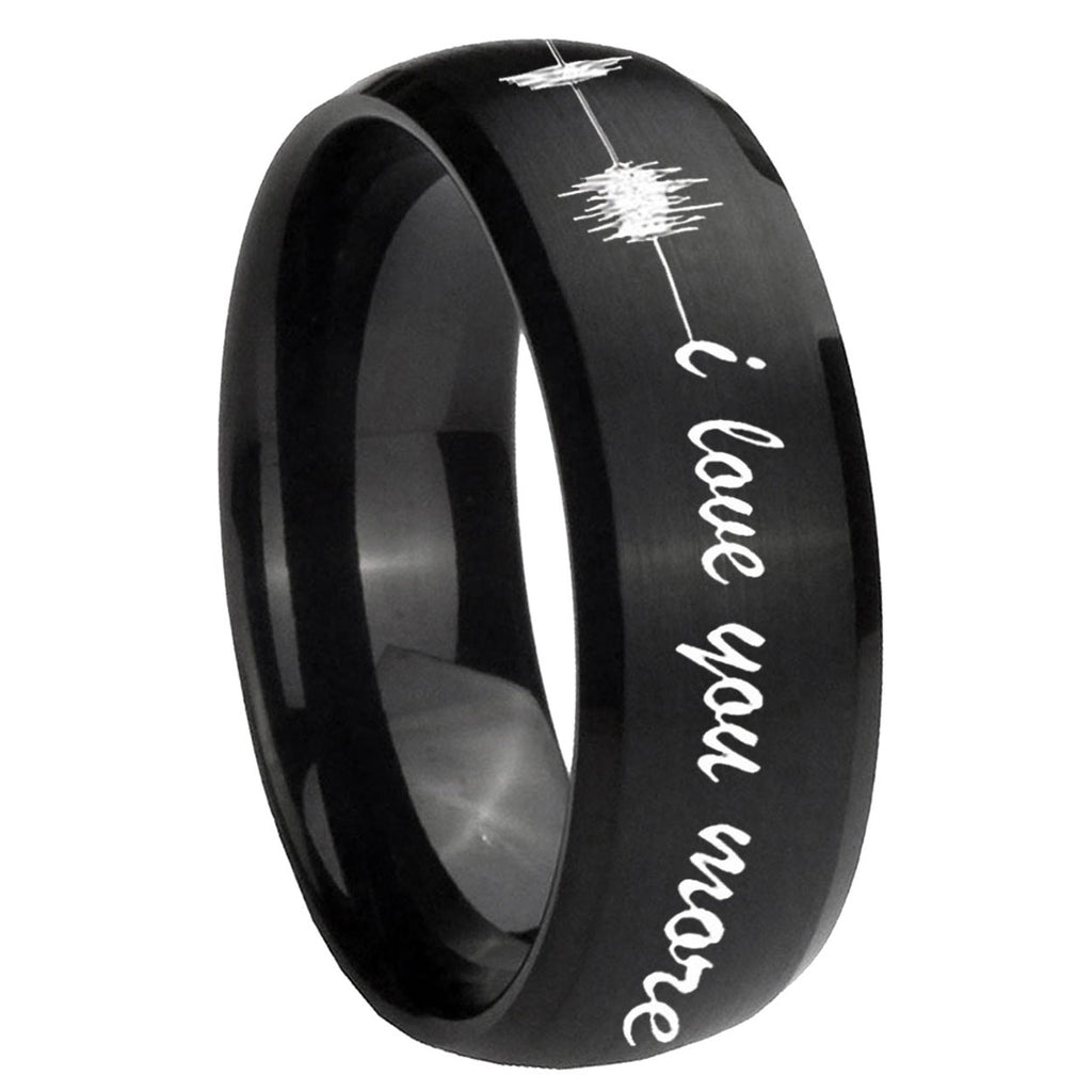 Celtic knot Tungsten Carbide Promise Ring Set
