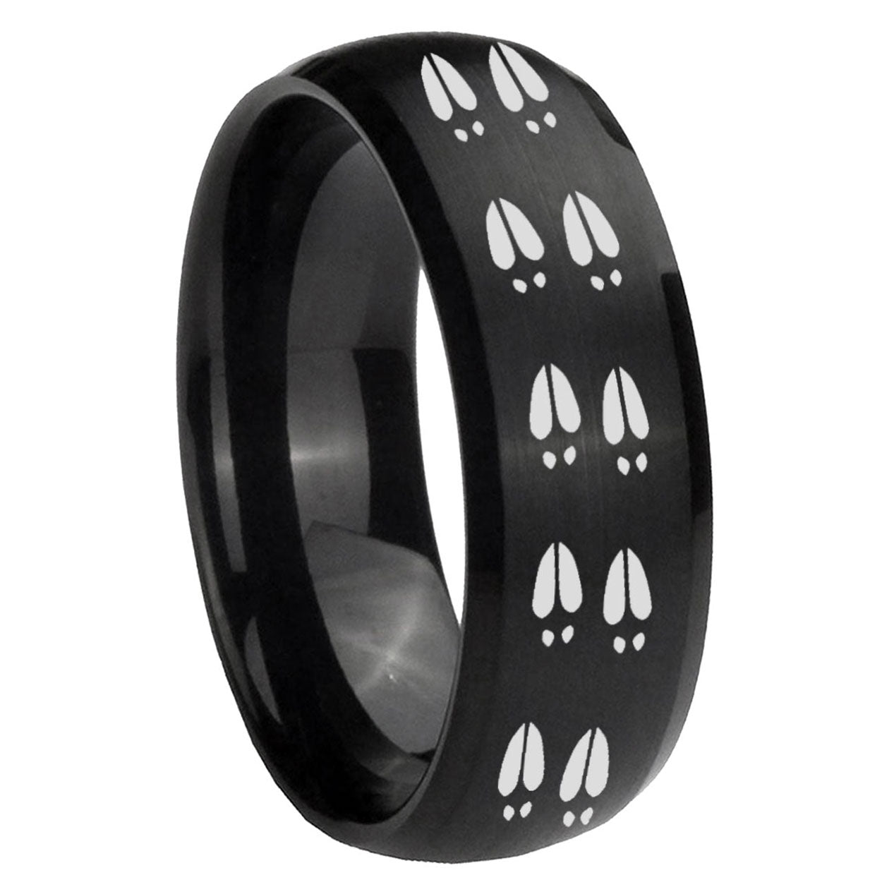 Celtic Cross Tungsten Carbide Couples Ring Set