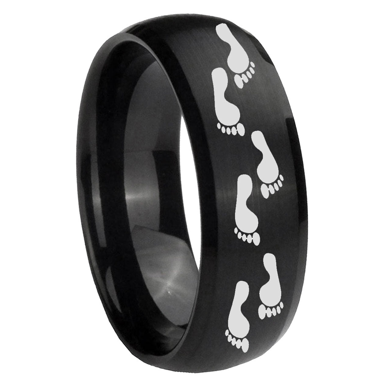 Fleur-De-Lis Tungsten Carbide Bridal Set Rings