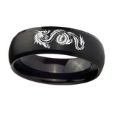 10mm-Dragon-Dome-Brush-Black-Tungsten-Carbide-Wedding-Band-Ring