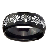 8mm-Celtic-Knot-Heart-Dome-Brush-Black-Tungsten-Carbide-Engagement-Ring
