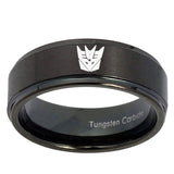 10mm-Decepticon-Transformers-Step-Edges-Brush-Black-Tungsten-Men's-Band-Ring