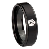 10mm-Army-Sergeant-Major-Step-Edges-Brush-Black-Tungsten-Mens-Engagement-Band