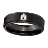 10mm-Army-Sergeant-Major-Step-Edges-Brush-Black-Tungsten-Mens-Engagement-Band