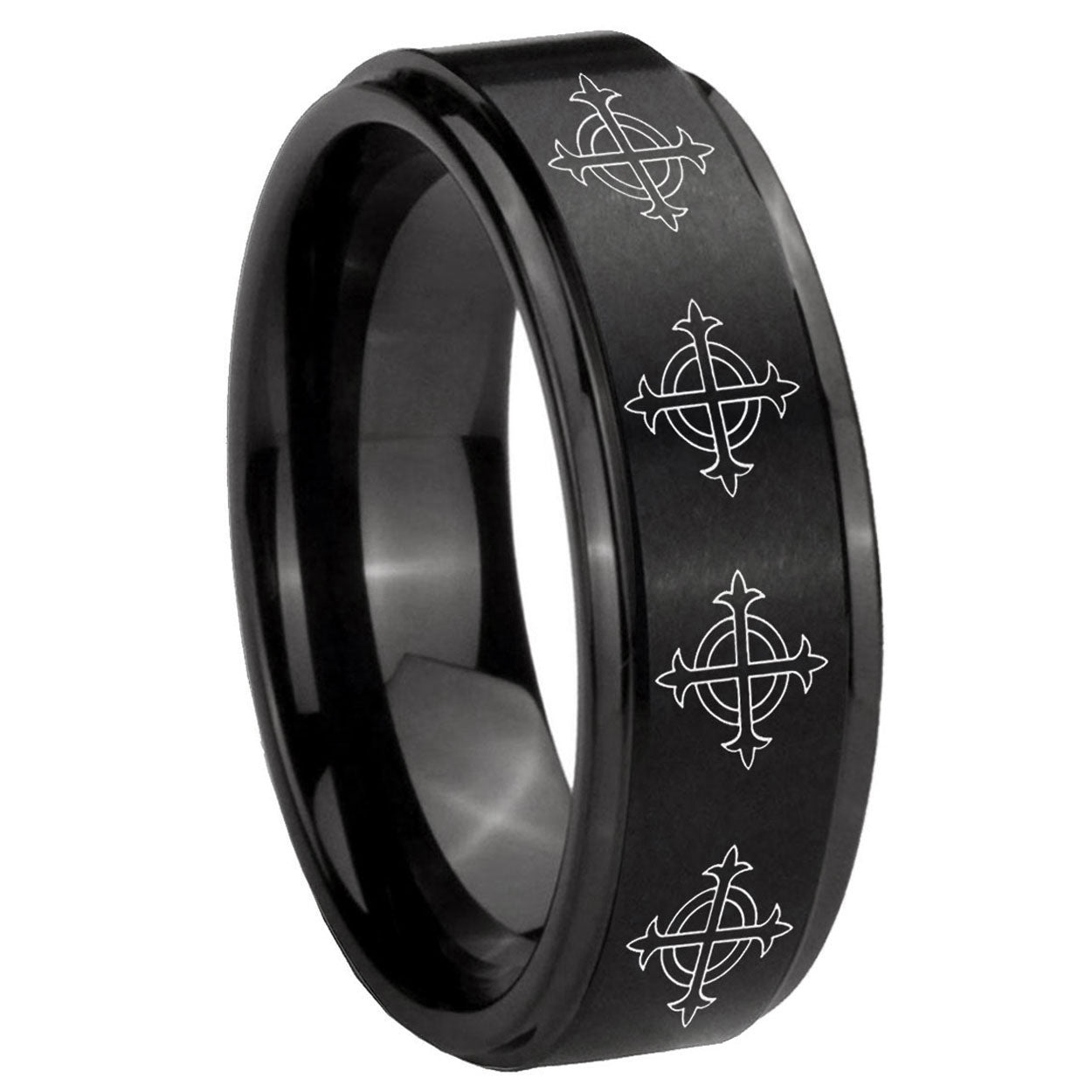 CTR Tungsten Carbide Wedding Band Set