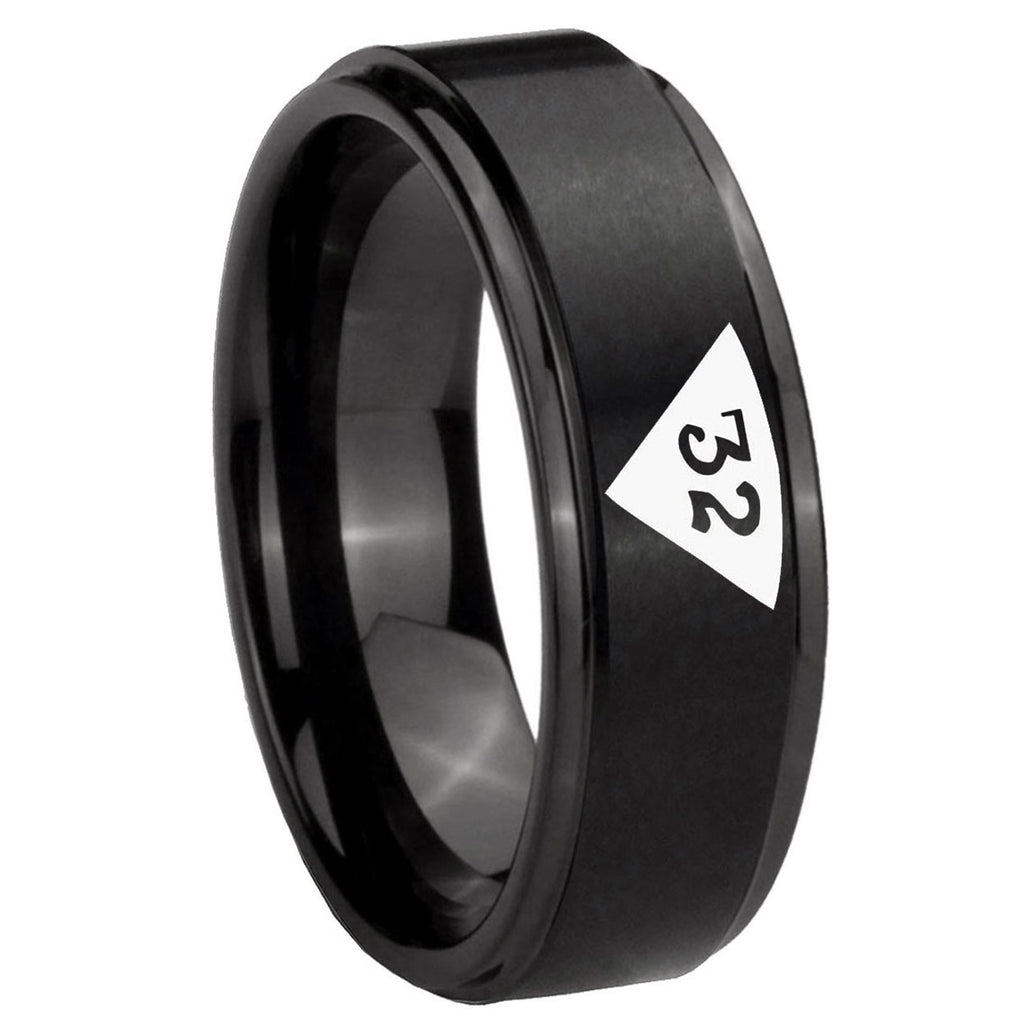 Marine Chief Master Sergeant Tungsten Carbide Mens Set Rings