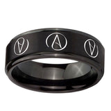 10mm-Atheist-Design-Step-Edges-Brush-Black-Tungsten-Mens-Ring