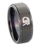 10mm-CTR-Step-Edges-Brush-Black-Tungsten-Carbide-Personalized-Ring