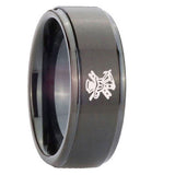 10mm-Fireman-Step-Edges-Brush-Black-Tungsten-Carbide-Mens-Anniversary-Ring