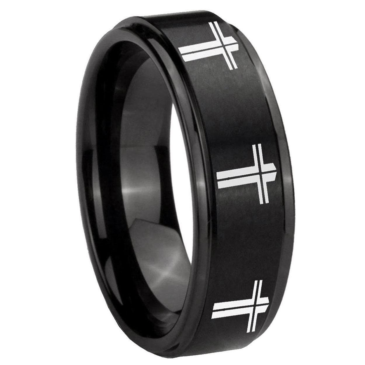 Leo Zodiac Tungsten Carbide Mens Ring Set