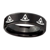 10mm-Multiple-Pester-Master-Masonic-Step-Edges-Brush-Black-Tungsten-Men's-Ring