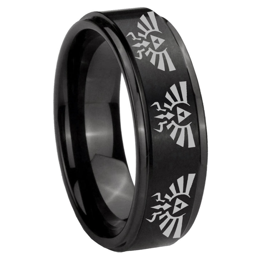 Green Lantern Tungsten Carbide Bridal Set Ring