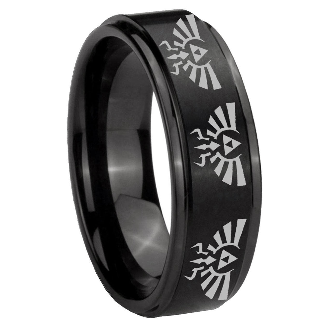 Green Lantern Tungsten Carbide Bridal Set Ring