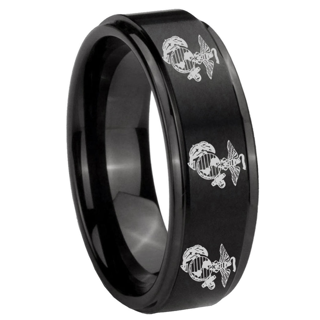 Multiple Heart Tungsten Carbide Couples Ring Set