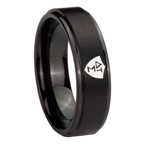 8mm-Greek-CTR-Step-Edges-Brush-Black-Tungsten-Carbide-Wedding-Band-Mens