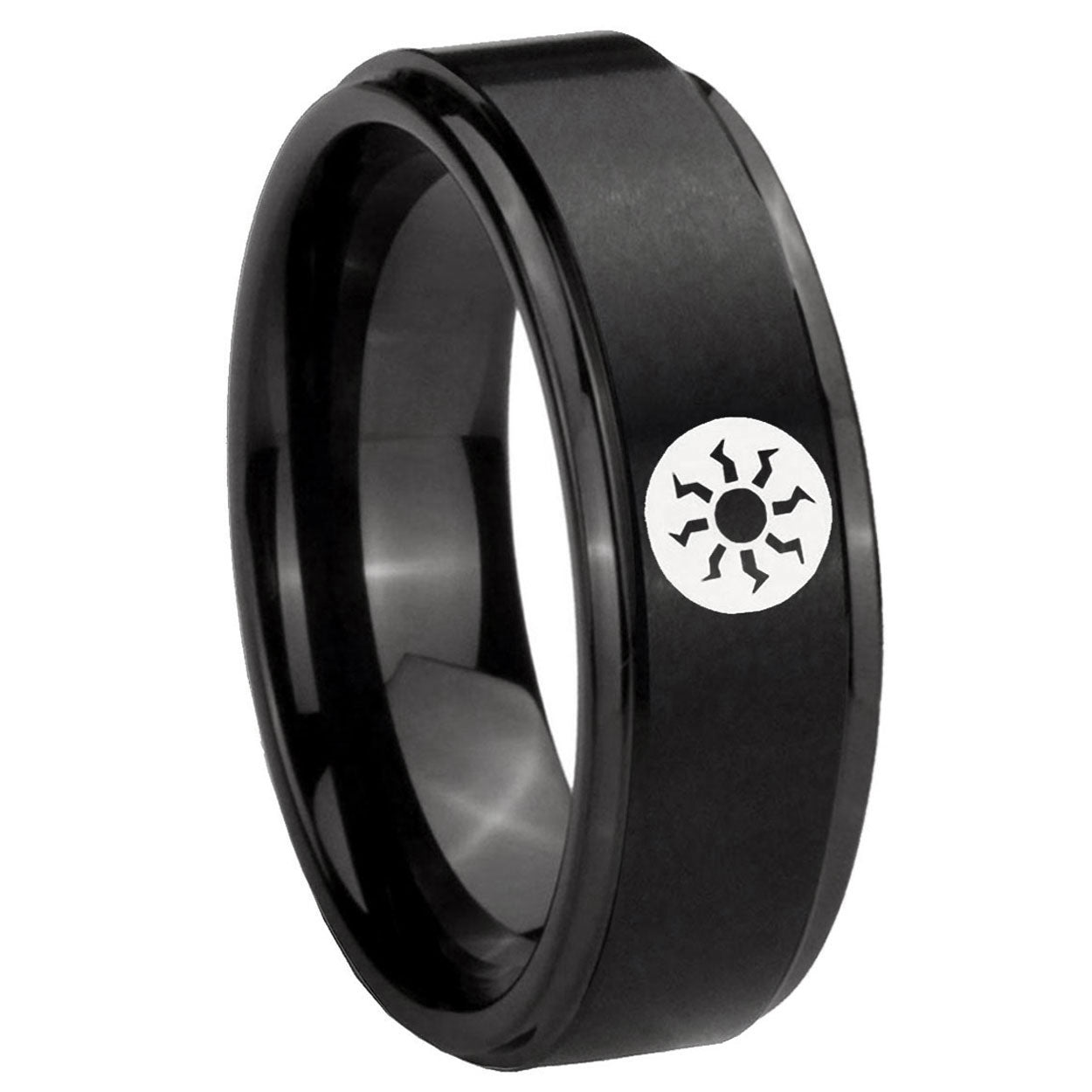 Tetragrammaton Spiritual Tungsten Carbide His Hers Set Rings