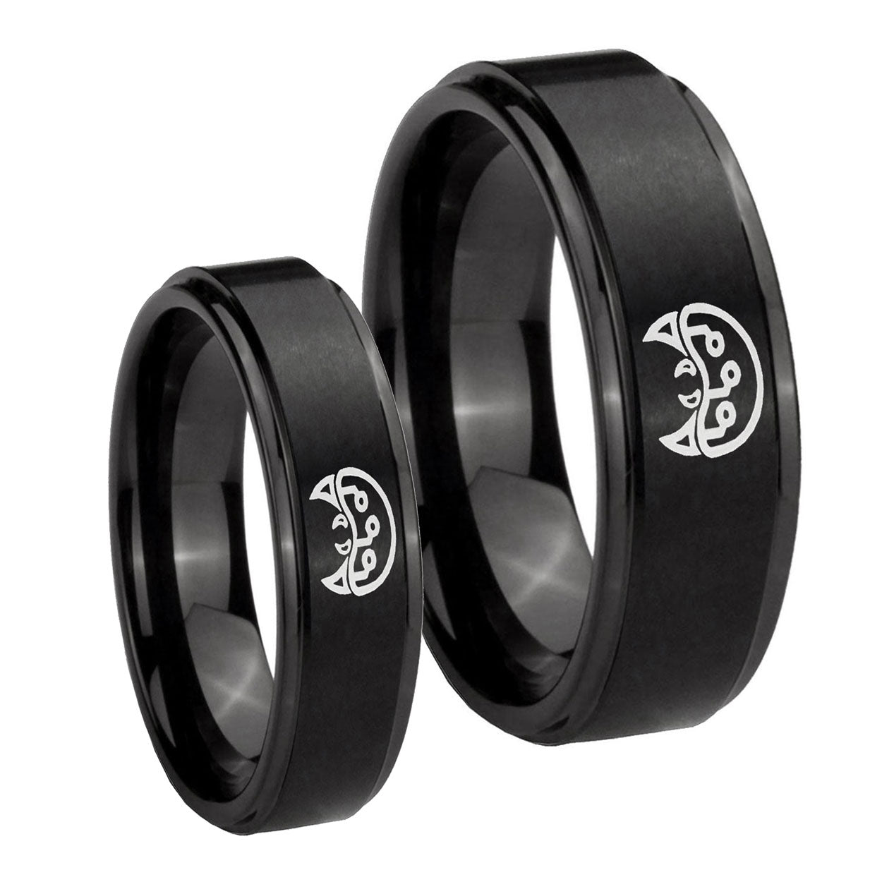 Metroid Step Edges Brush Black Tungsten His and Hers