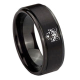 10mm-Wolf-Step-Edges-Brush-Black-Tungsten-Men's-Promise-Rings