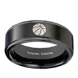 8mm-Basketball-Step-Edges-Brush-Black-Tungsten-Carbide-Mens-Promise-Ring