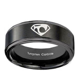 8mm-House-of-Van-Step-Edges-Brush-Black-Tungsten-Wedding-Engagement-Ring