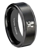 8mm-Hatchet-Man-Step-Edges-Brush-Black-Tungsten-Carbide-Anniversary-Ring