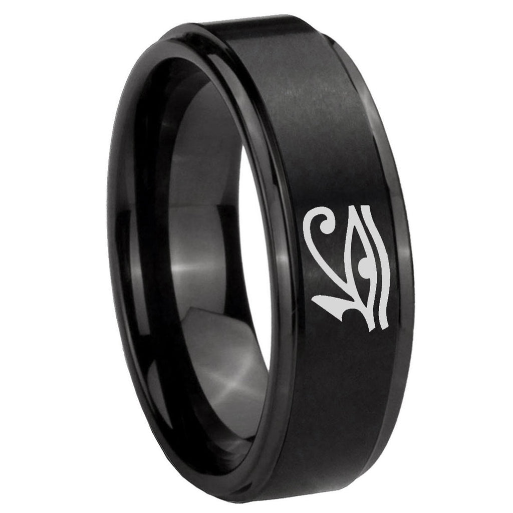 Christian Cross Tungsten Carbide Couple Wedding Rings
