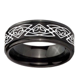 10mm-Celtic-Braided-Step-Edges-Brush-Black-Tungsten-Men's-Promise-Rings