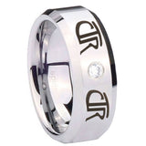 8mm-CTR-Beveled-Edges-Silver-Tungsten-Carbide-CZ-Custom-Mens-Ring