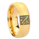8mm-Dome-Gold-Tungsten-Floral-Initial-Letter-N,-Monogram-Wedding-Ring