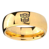 10mm-Transformers-Autobot-Dome-Gold-Tungsten-Carbide-Wedding-Engraving-Ring