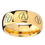 10mm-Atheist-Design-Dome-Gold-Tungsten-Carbide-Wedding-Bands-Ring