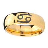 8mm-Cancer-Horoscope-Dome-Gold-Tungsten-Carbide-Promise-Ring